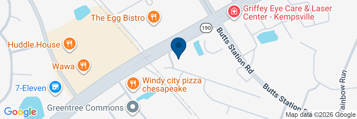Map showing facility locations